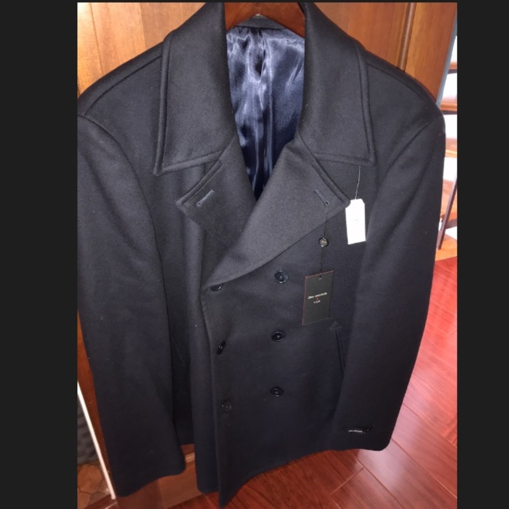 John Varvatos Navy blue coat Brand new with tags